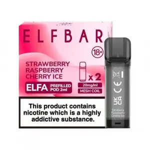 ELF BAR ELFA PRE-FILLED PODS (PACK OF 2) - Strawberry Raspberry Cherry Ice